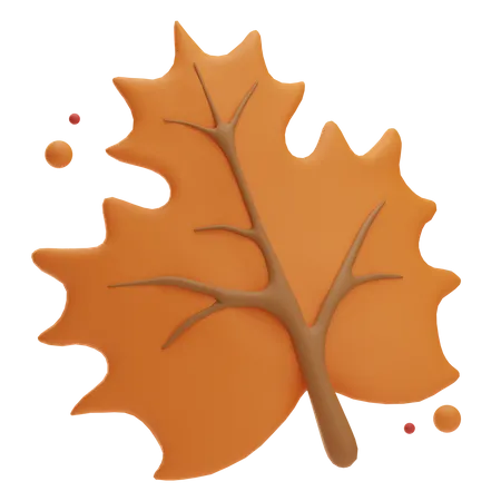 Oak Leaf  3D Icon