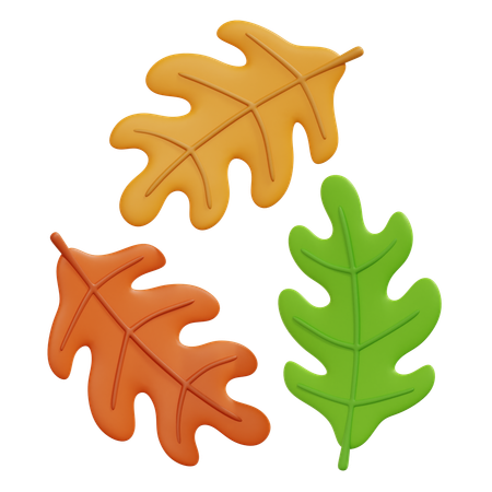 Oak Leaves  3D Icon