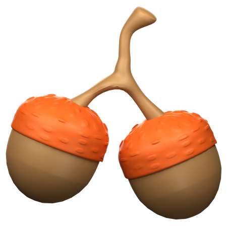 Oak Nut  3D Icon