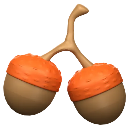 Oak Nut  3D Icon