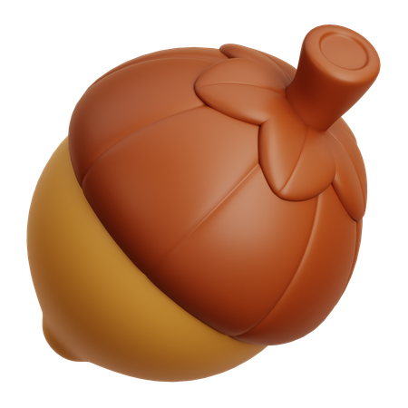 Oak Nuts  3D Icon