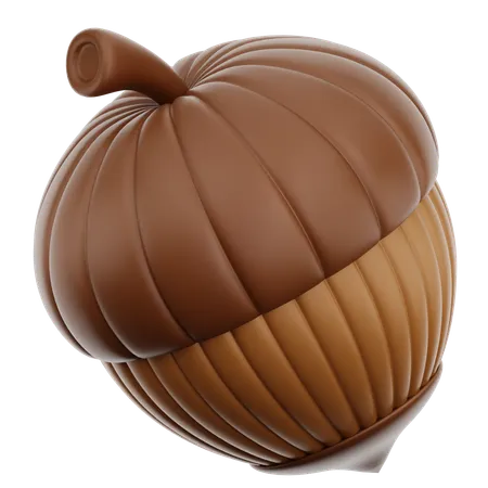 Oak Nuts  3D Icon