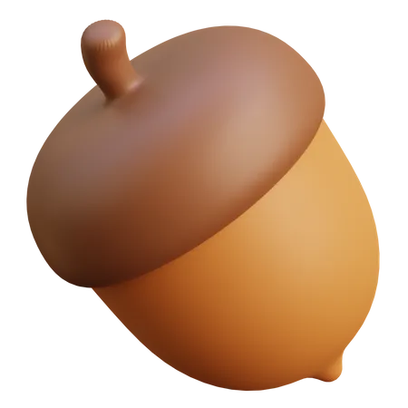 Oak Nuts  3D Icon