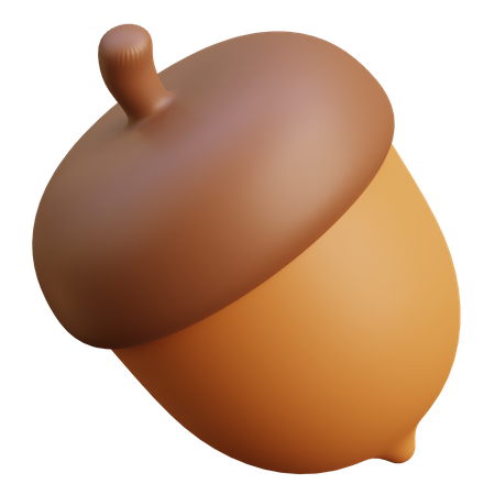 Oak Nuts  3D Icon