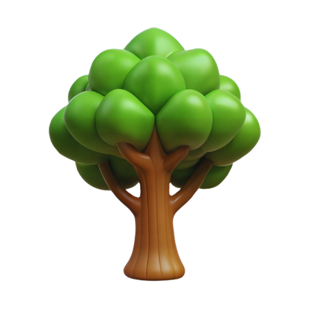 Oak Tree  3D Icon
