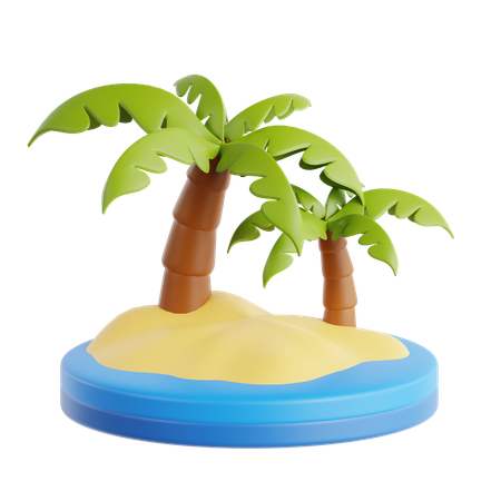 Oasis  3D Icon