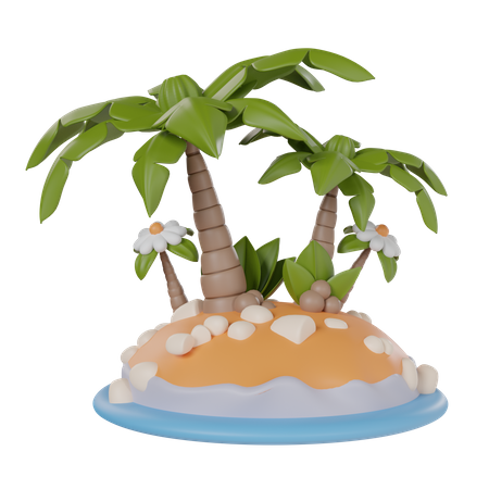 Oasis  3D Icon