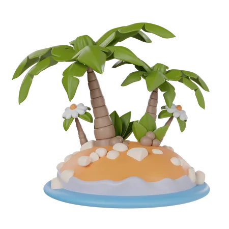 Oasis  3D Icon