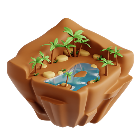 Oasis  3D Icon