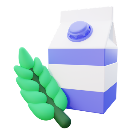 Oat Milk Icon  3D Icon