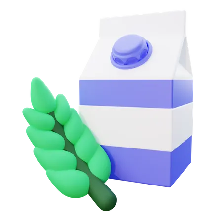 3 D Oat Milk Icon 3D Icon
