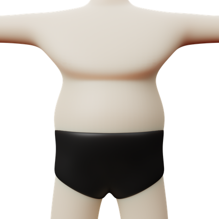 Obese Body  3D Icon