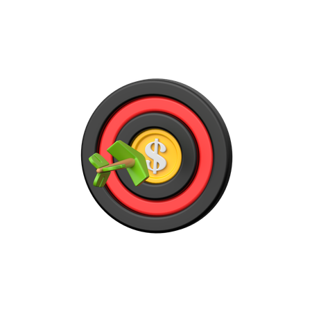 Obiettivo finanziario  3D Icon