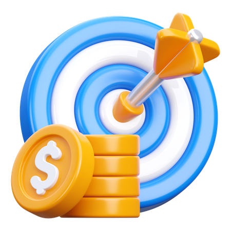 Obiettivo finanziario  3D Icon