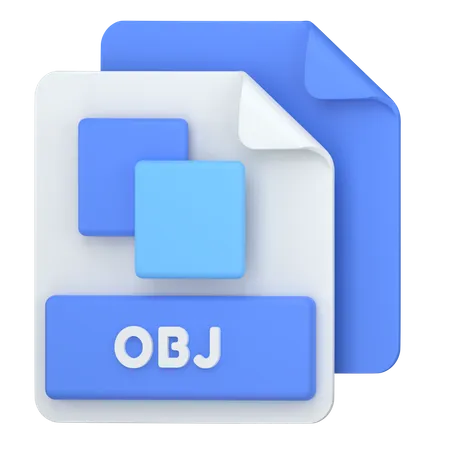OBJ 3 D File Format 3D Icon