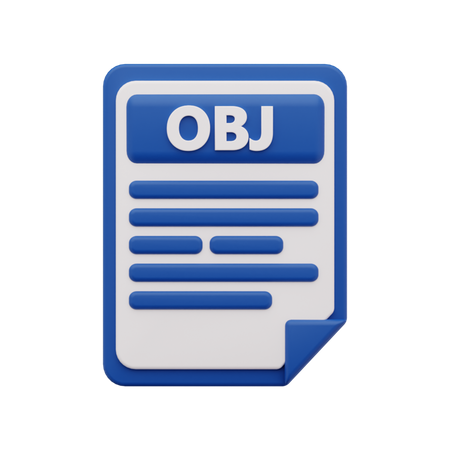 OBJ-Datei  3D Icon