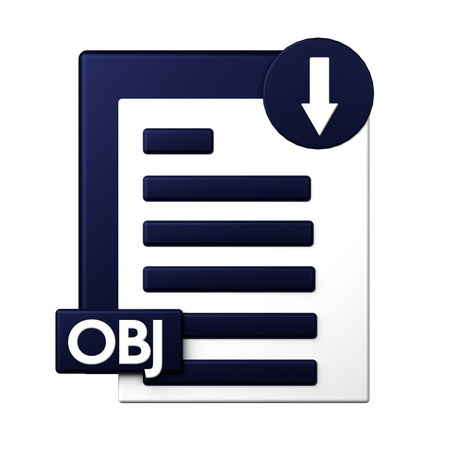 Obj Download  3D Icon