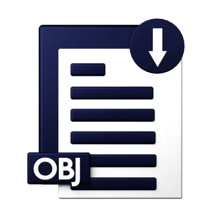 Obj Download  3D Icon