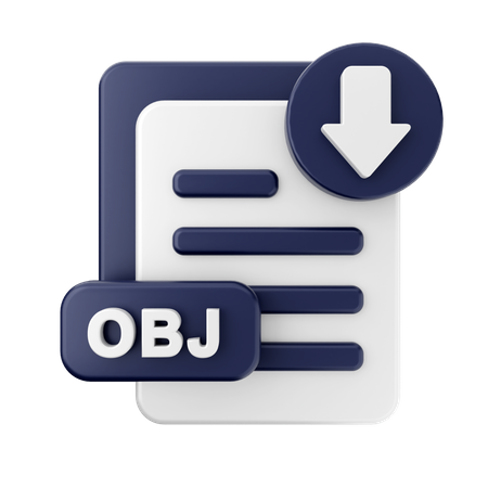 Obj Download  3D Icon