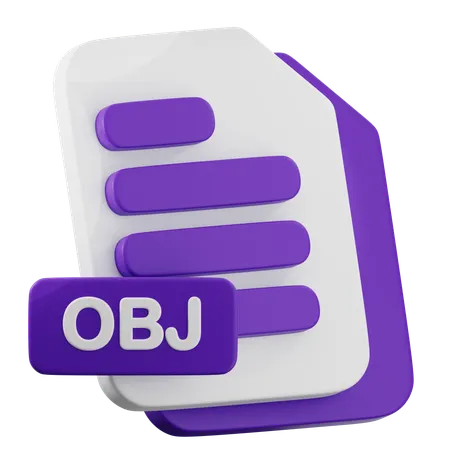 OBJ File  3D Icon