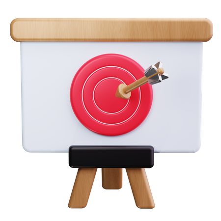 Objectif commercial  3D Icon