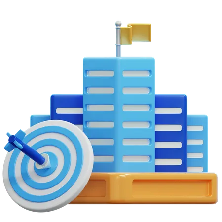 Objectifs de l'entreprise - Illustration 3D  3D Icon