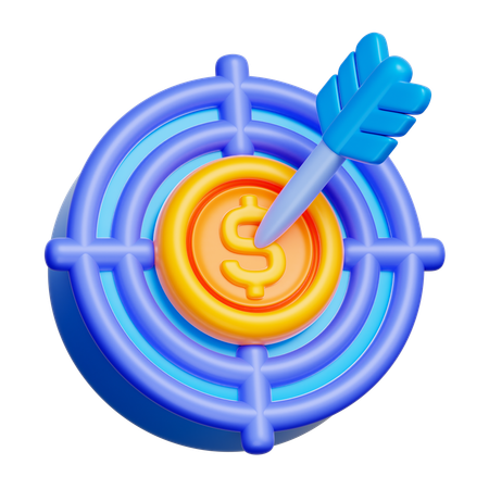 Objectifs de revenus  3D Icon