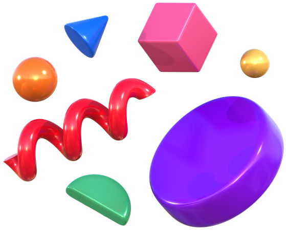 Objects Geometric Harmony Abstract Shapes  3D Icon