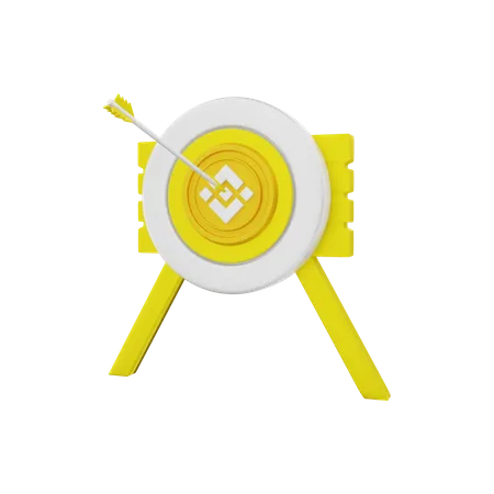 Objetivo de binance  3D Illustration