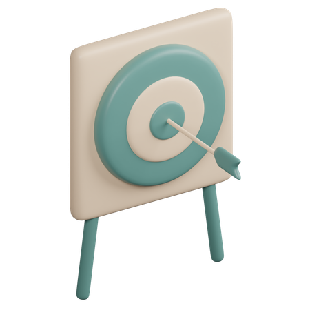 Objetivo empresarial  3D Icon