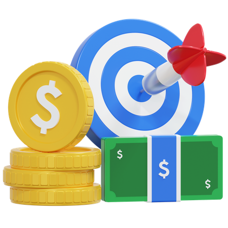 Objetivo de ahorro  3D Icon