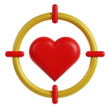 Objetivo de amor  3D Icon