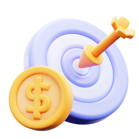 Objetivo de dinero  3D Icon