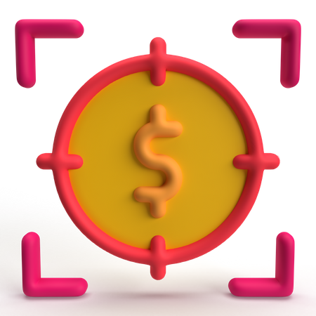 Objetivo de dinero  3D Icon