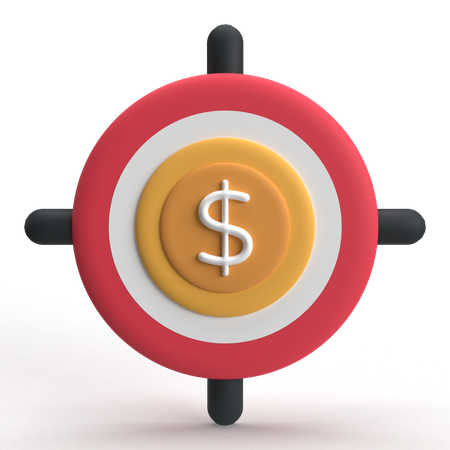 Objetivo de dinero  3D Icon