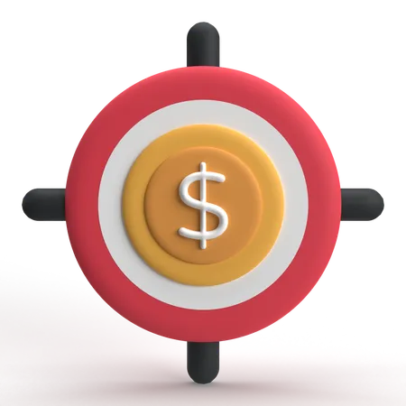 Objetivo de dinero  3D Icon