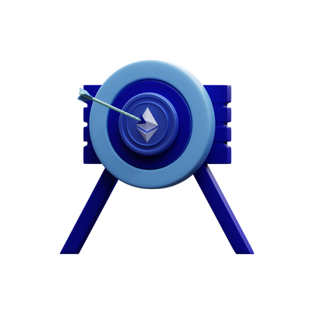 Objetivo de ethereum  3D Icon