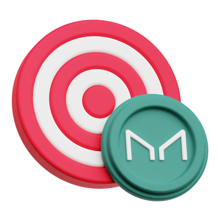 Objetivo de la moneda del fabricante  3D Icon