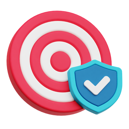 Objetivo de protección  3D Icon