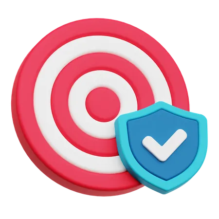 Objetivo de protección  3D Icon