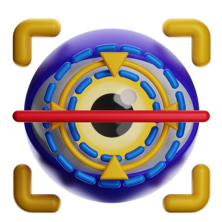 Objetivo de tiro futurista  3D Icon