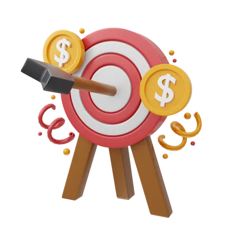 Objetivo de dinero  3D Icon