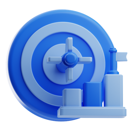 Objetivo empresarial  3D Icon