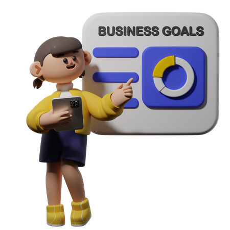 Objetivo empresarial  3D Icon