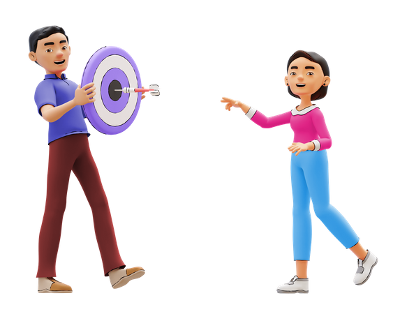 Objetivo empresarial  3D Icon