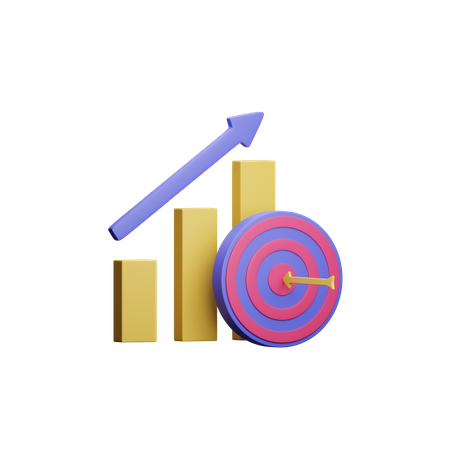 Objetivo empresarial  3D Illustration