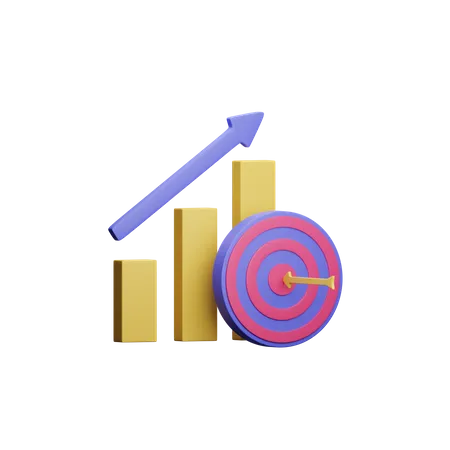 Objetivo empresarial  3D Illustration