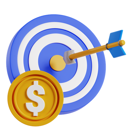 Meta financiera  3D Icon