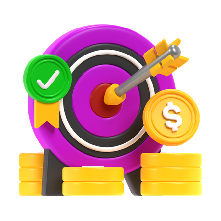 Objetivo empresarial  3D Icon