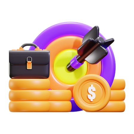 Objetivo empresarial  3D Icon